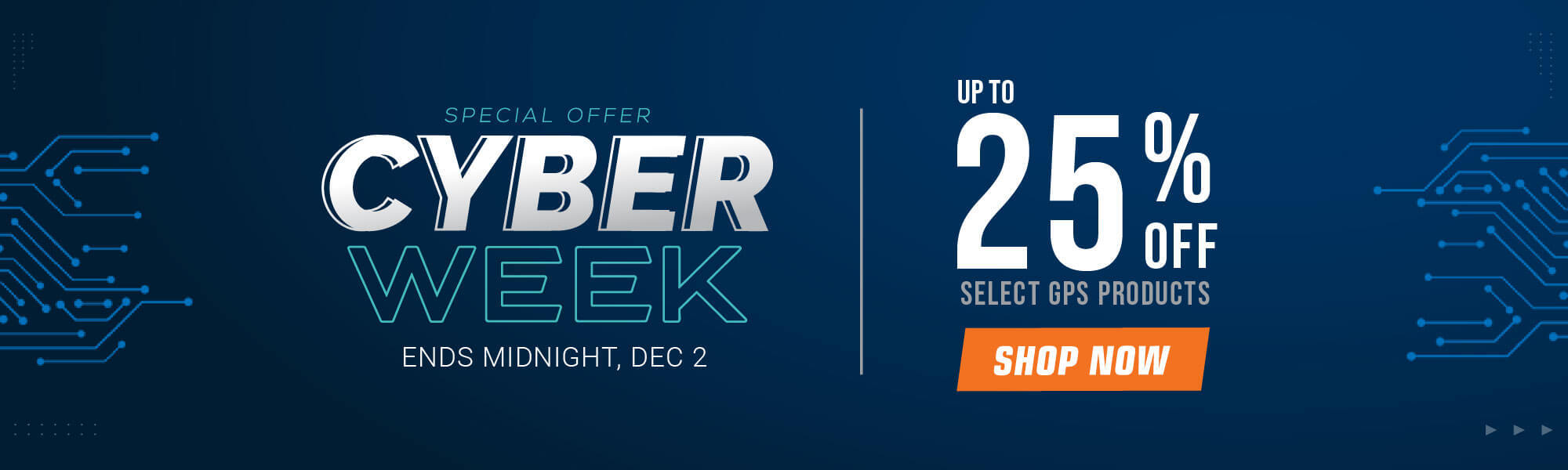 Get 25% off on Selected GPS Products - banner