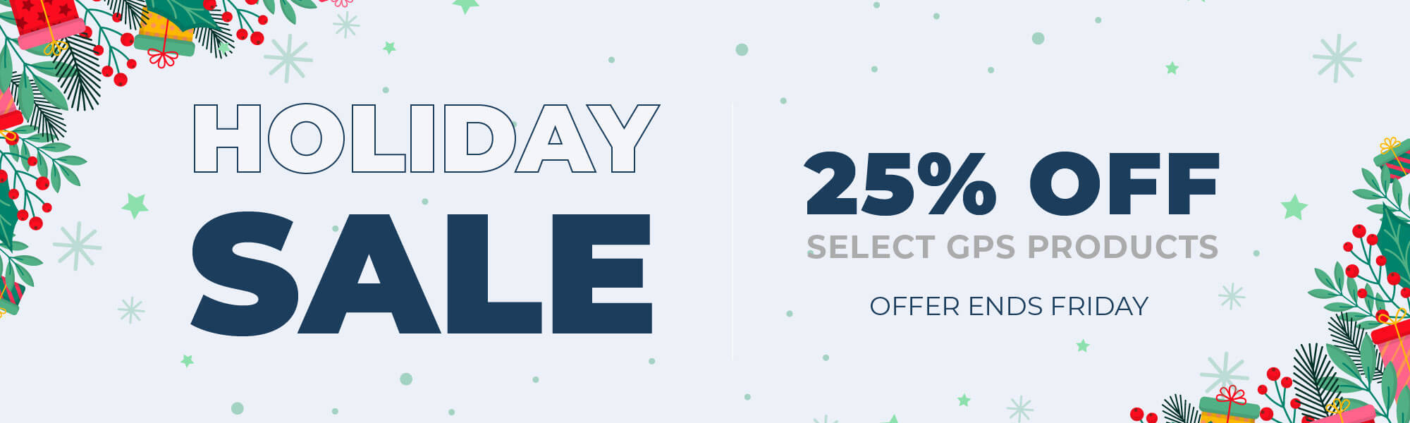 Get 25% off on Selected GPS Products - banner
