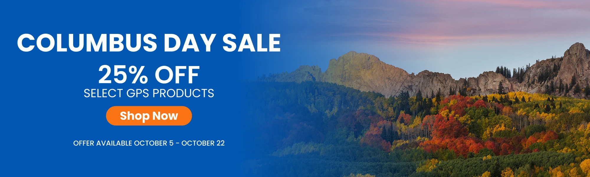 Get 25% off on Selected GPS Products - banner