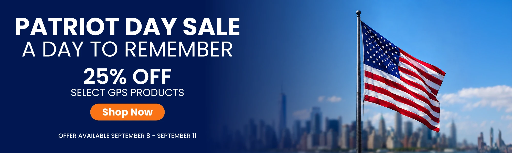 Get 25% off on Selected GPS Products - banner