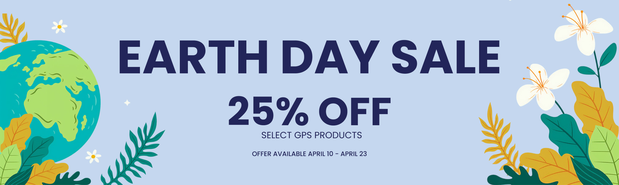 Get 25% off on Selected GPS Products - banner