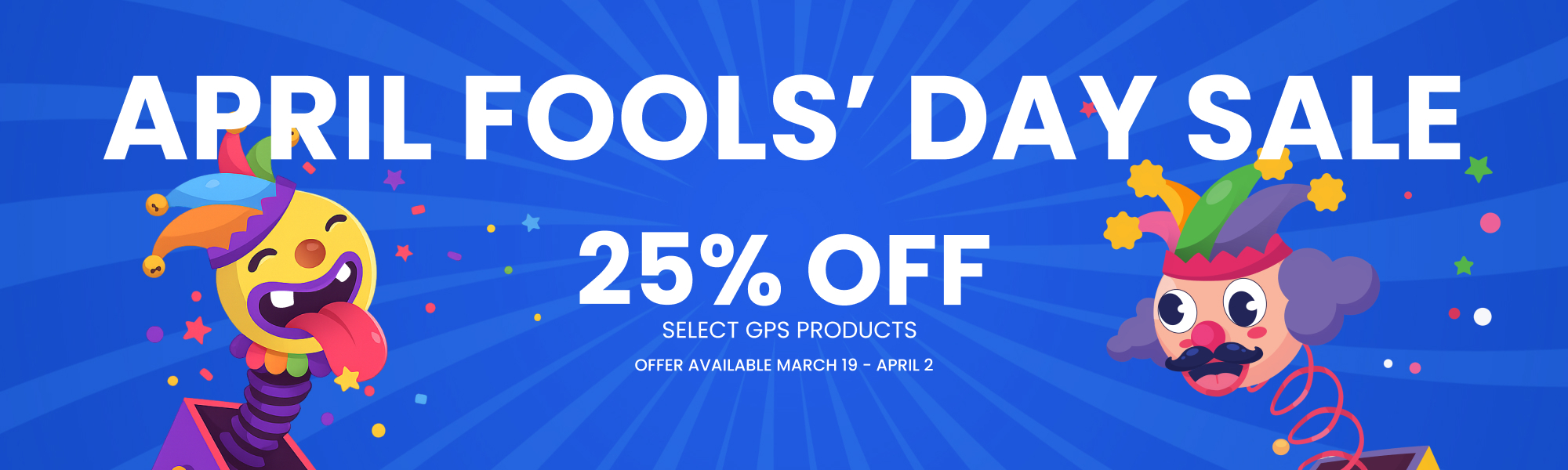 Get 25% off on Selected GPS Products - banner