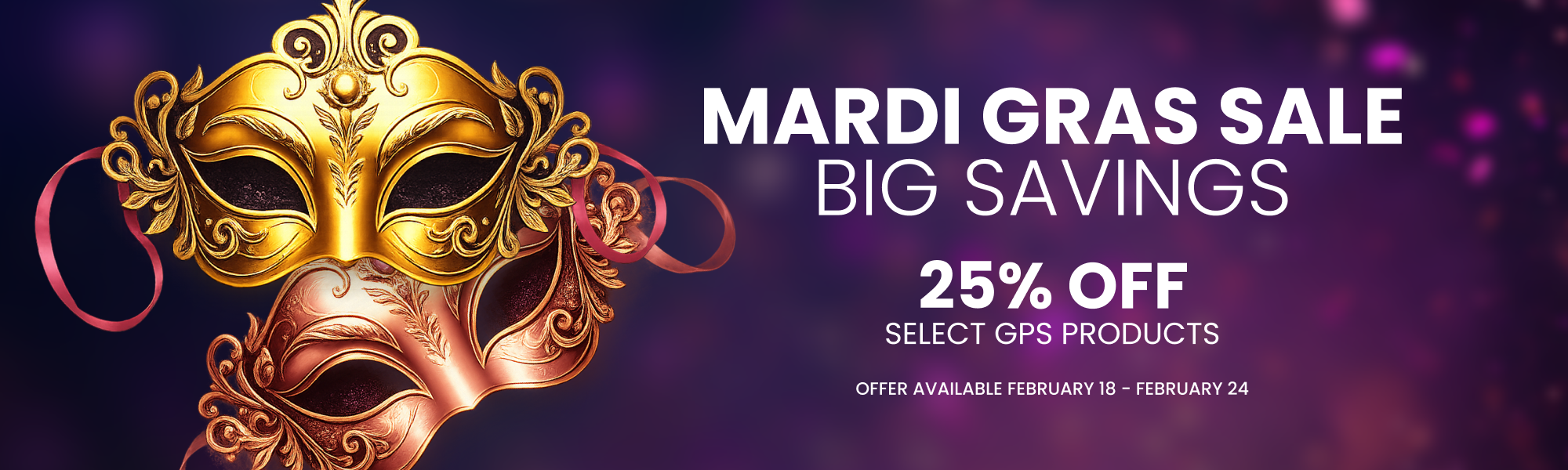 Get 25% off on Selected GPS Products - banner