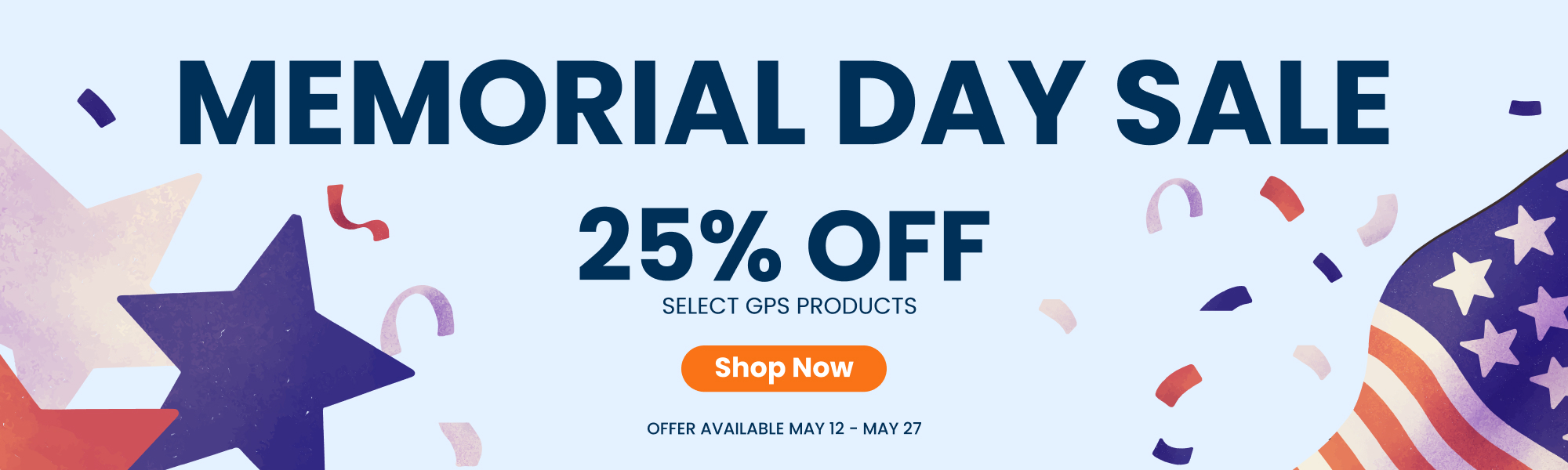 Get 25% off on Selected GPS Products - banner