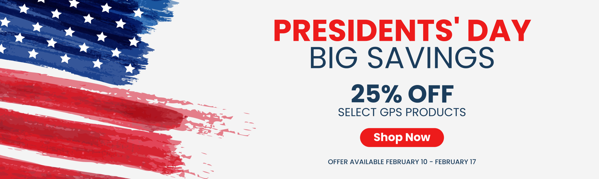 Get 25% off on Selected GPS Products - banner