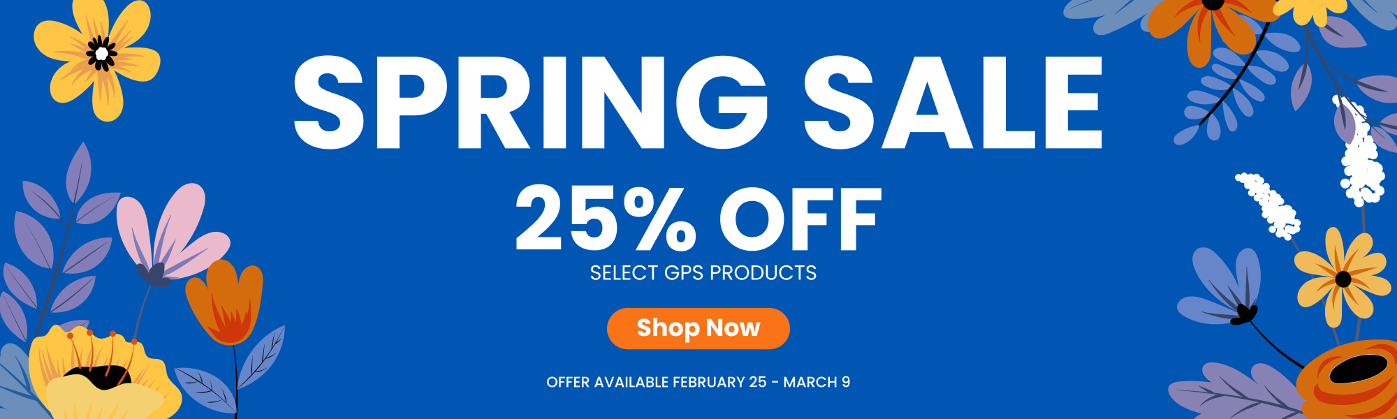 Get 25% off on Selected GPS Products - banner