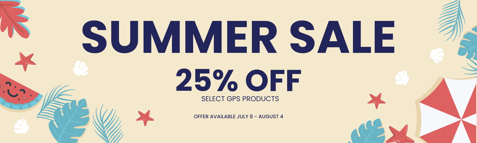 Get 25% off on Selected GPS Products - banner