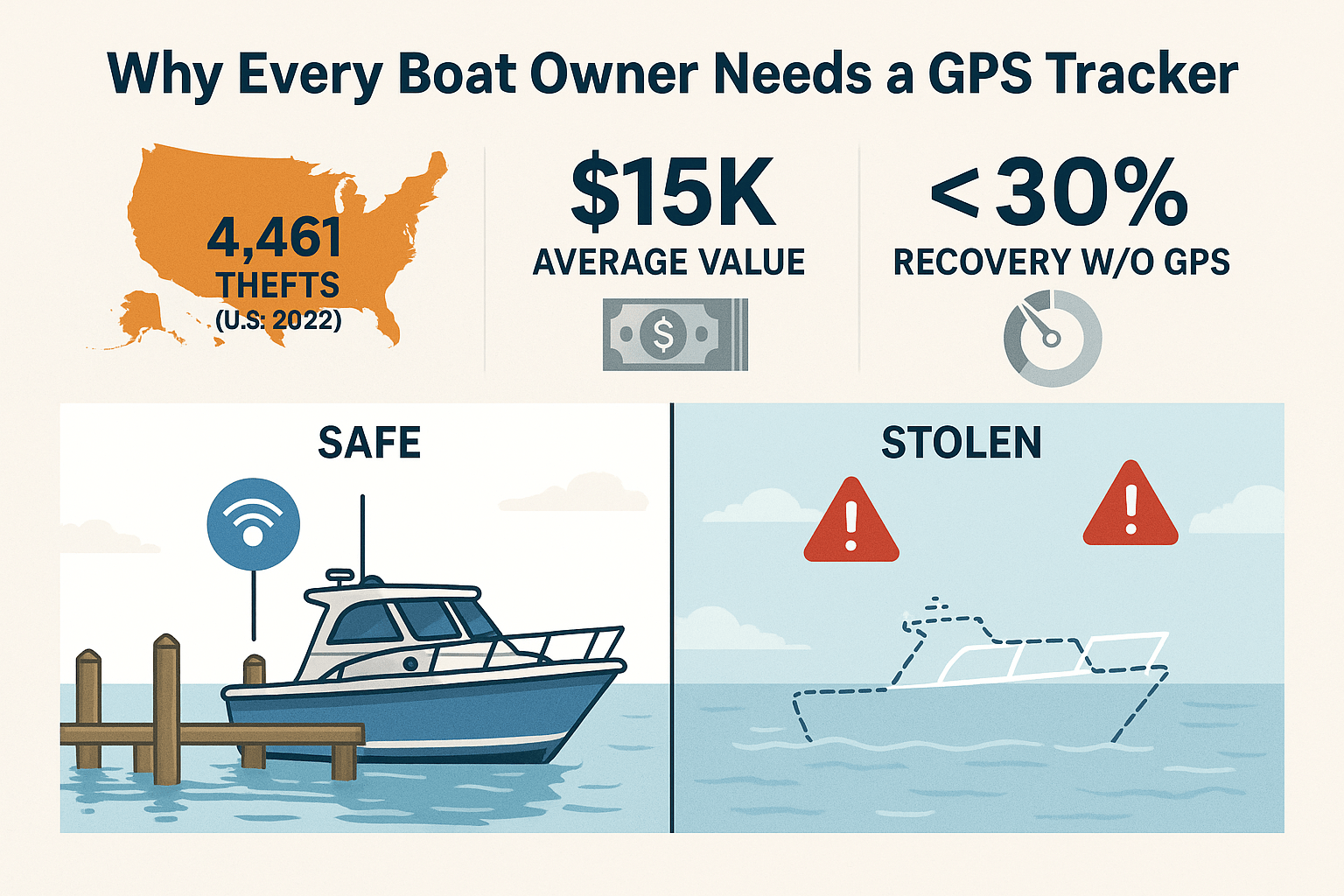 Top Use Cases for Boat GPS Trackers