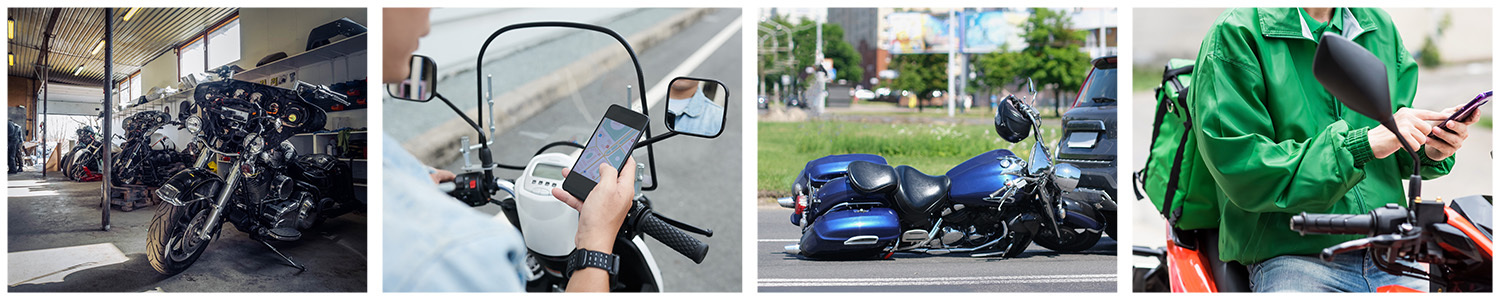 Trackers for Motorcycles